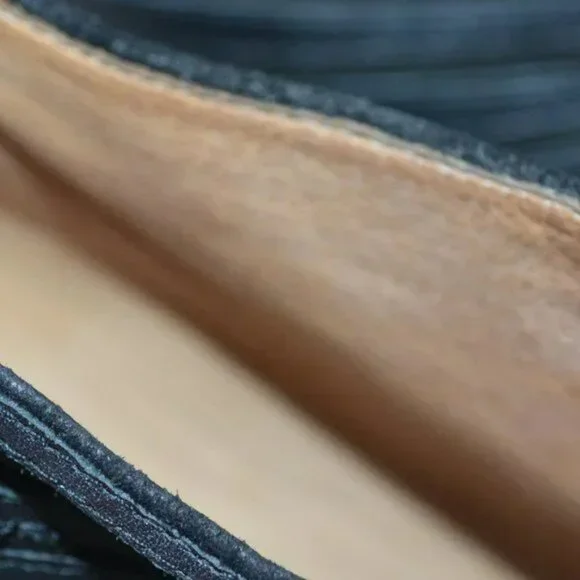 L.A.M.B. Stefani Y2K Black Leather Stiletto Peep Open Toe Booties Boots Heel 8.5 - Picture 10 of 11